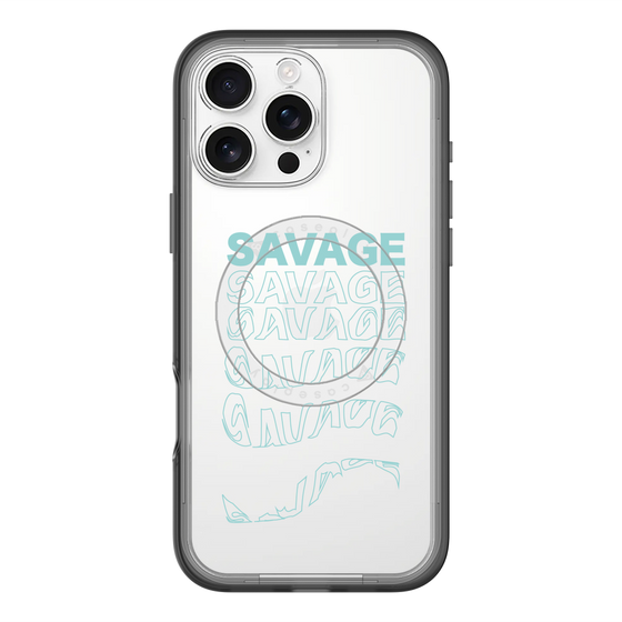 スリムプロテクションプレミアムケース with MagSafe［ SAVAGE Blue ］