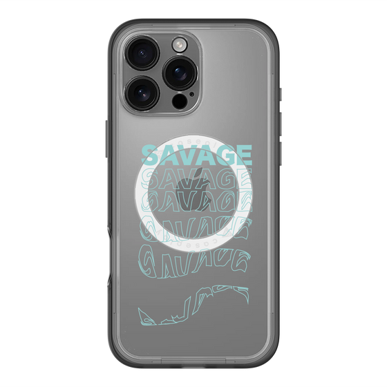 スリムプロテクションプレミアムケース with MagSafe［ SAVAGE Blue ］