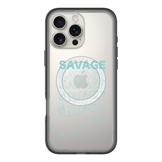 スリムプロテクションプレミアムケース with MagSafe［ SAVAGE Blue ］