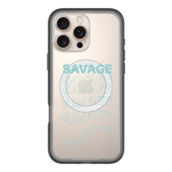 スリムプロテクションプレミアムケース with MagSafe［ SAVAGE Blue ］