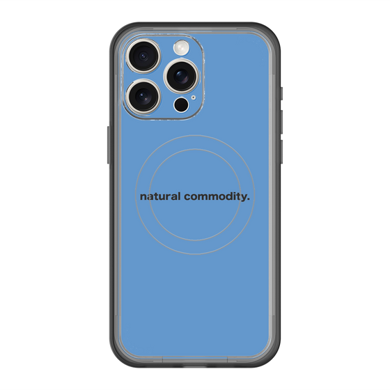 スリムプロテクションプレミアムケース with MagSafe［ NATURAL COMMODITY Blue ］
