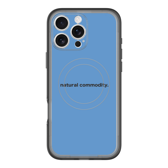 スリムプロテクションプレミアムケース with MagSafe［ NATURAL COMMODITY Blue ］