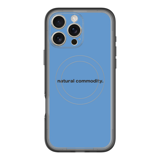スリムプロテクションプレミアムケース with MagSafe［ NATURAL COMMODITY Blue ］
