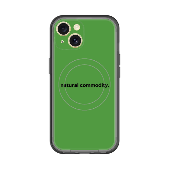 スリムプロテクションプレミアムケース with MagSafe［ NATURAL COMMODITY Green ］