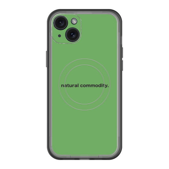 スリムプロテクションプレミアムケース with MagSafe［ NATURAL COMMODITY Green ］