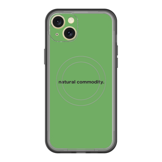 スリムプロテクションプレミアムケース with MagSafe［ NATURAL COMMODITY Green ］