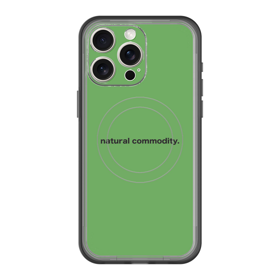 スリムプロテクションプレミアムケース with MagSafe［ NATURAL COMMODITY Green ］