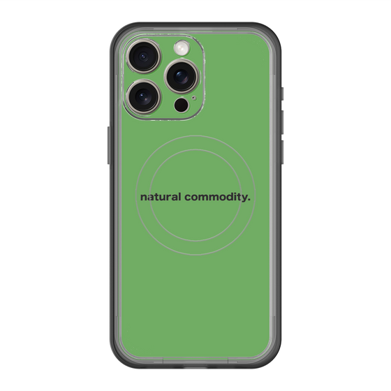 スリムプロテクションプレミアムケース with MagSafe［ NATURAL COMMODITY Green ］