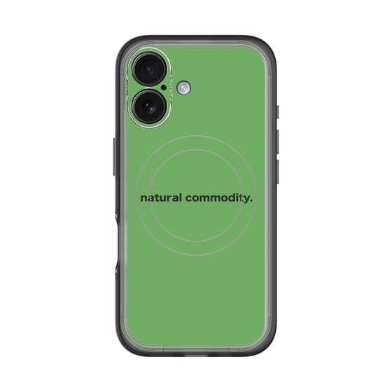 スリムプロテクションプレミアムケース with MagSafe［ NATURAL COMMODITY Green ］
