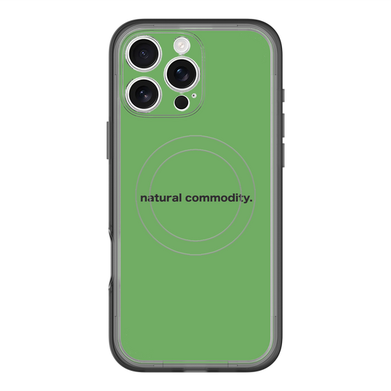 スリムプロテクションプレミアムケース with MagSafe［ NATURAL COMMODITY Green ］