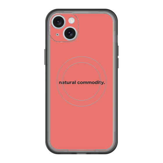 スリムプロテクションプレミアムケース with MagSafe［ NATURAL COMMODITY Red ］