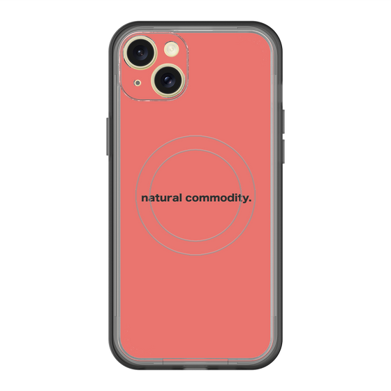 スリムプロテクションプレミアムケース with MagSafe［ NATURAL COMMODITY Red ］