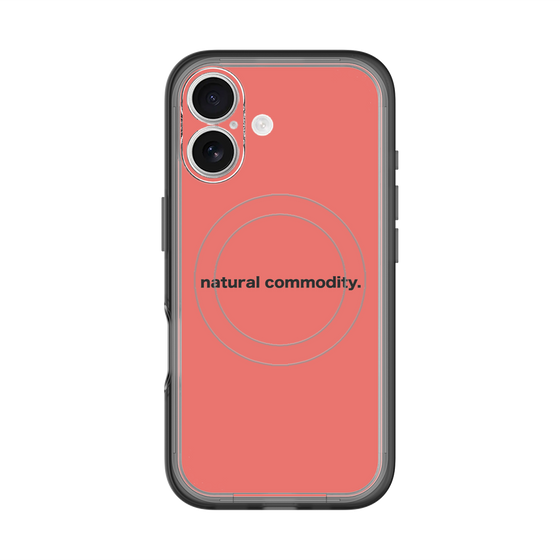 スリムプロテクションプレミアムケース with MagSafe［ NATURAL COMMODITY Red ］
