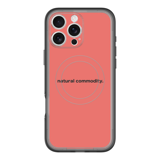 スリムプロテクションプレミアムケース with MagSafe［ NATURAL COMMODITY Red ］
