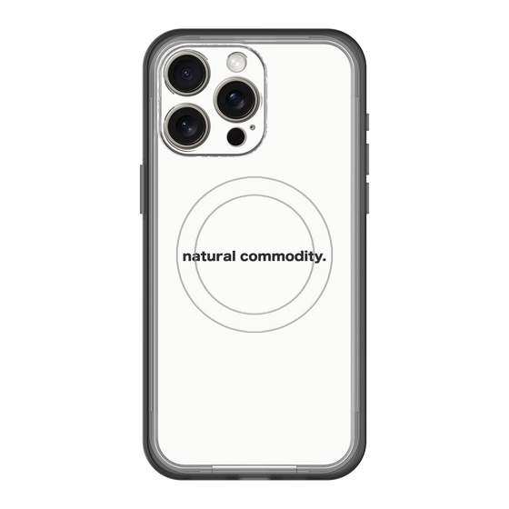 スリムプロテクションプレミアムケース with MagSafe［ NATURAL COMMODITY White ］