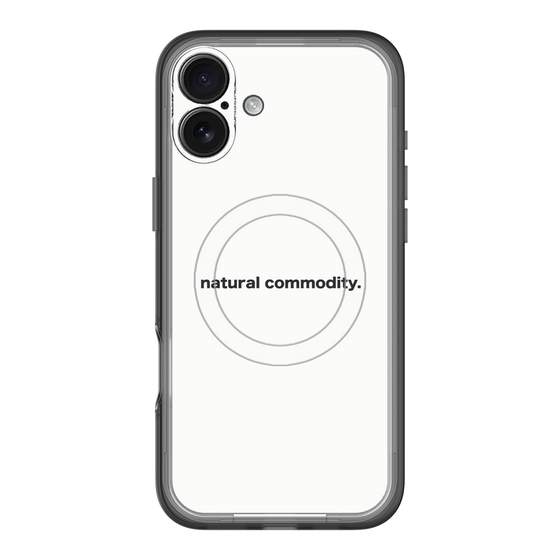 スリムプロテクションプレミアムケース with MagSafe［ NATURAL COMMODITY White ］