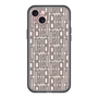 スリムプロテクションプレミアムケース with MagSafe［ LANVIN en Bleu - Logo Pattern - Black ］