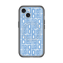 スリムプロテクションプレミアムケース with MagSafe［ LANVIN en Bleu - Logo Pattern - Blue ］
