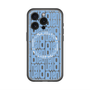 スリムプロテクションプレミアムケース with MagSafe［ LANVIN en Bleu - Logo Pattern - Blue ］