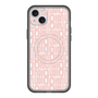 スリムプロテクションプレミアムケース with MagSafe［ LANVIN en Bleu - Logo Pattern - Pink ］