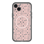 スリムプロテクションプレミアムケース with MagSafe［ LANVIN en Bleu - Logo Pattern - Pink ］