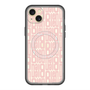 スリムプロテクションプレミアムケース with MagSafe［ LANVIN en Bleu - Logo Pattern - Pink ］