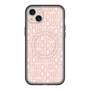 スリムプロテクションプレミアムケース with MagSafe［ LANVIN en Bleu - Logo Pattern - Pink ］