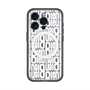 スリムプロテクションプレミアムケース with MagSafe［ LANVIN en Bleu - Logo Pattern - White ］