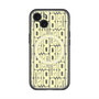 スリムプロテクションプレミアムケース with MagSafe［ LANVIN en Bleu - Logo Pattern - Yellow ］