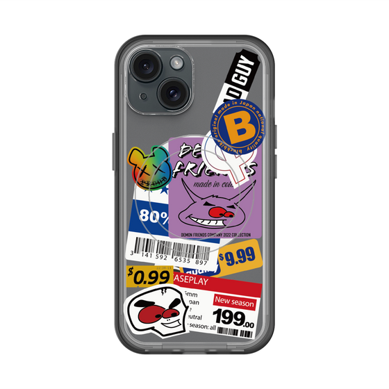 スリムプロテクションプレミアムケース with MagSafe［ Demon Friends Sticker .1 ］