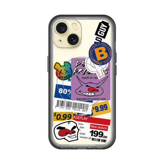 スリムプロテクションプレミアムケース with MagSafe［ Demon Friends Sticker .1 ］