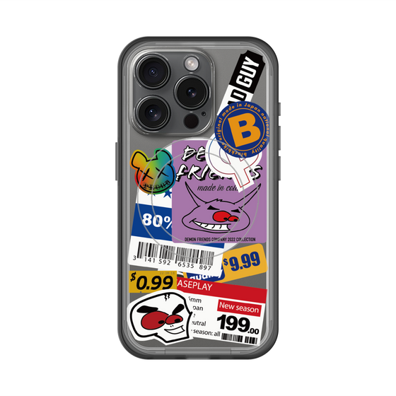 スリムプロテクションプレミアムケース with MagSafe［ Demon Friends Sticker .1 ］