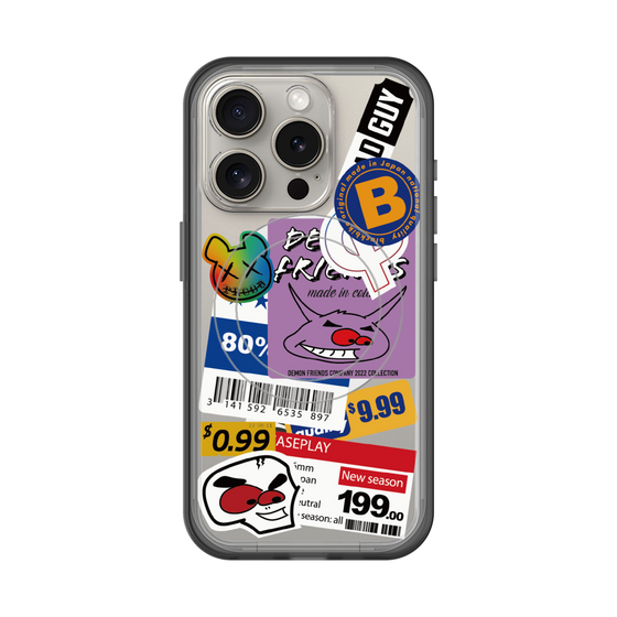 スリムプロテクションプレミアムケース with MagSafe［ Demon Friends Sticker .1 ］