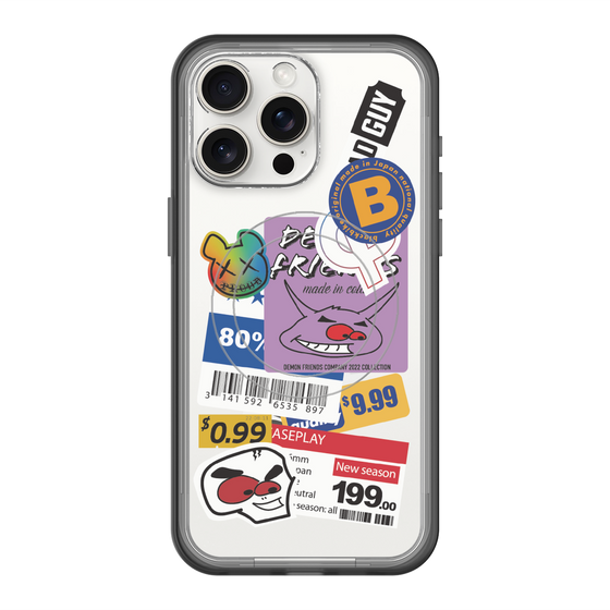 スリムプロテクションプレミアムケース with MagSafe［ Demon Friends Sticker .1 ］