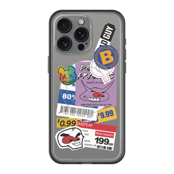 スリムプロテクションプレミアムケース with MagSafe［ Demon Friends Sticker .1 ］