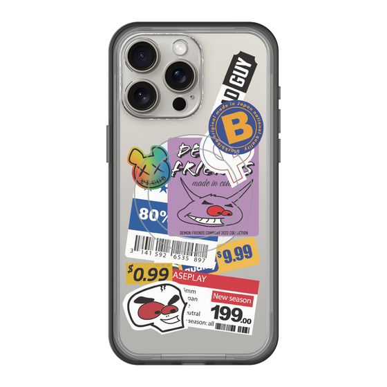 スリムプロテクションプレミアムケース with MagSafe［ Demon Friends Sticker .1 ］