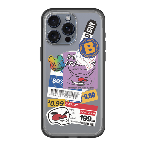 スリムプロテクションプレミアムケース with MagSafe［ Demon Friends Sticker .1 ］