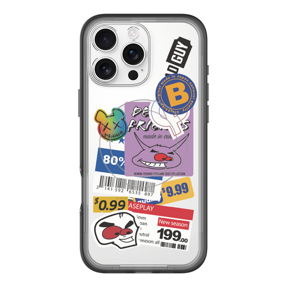 スリムプロテクションプレミアムケース with MagSafe［ Demon Friends Sticker .1 ］