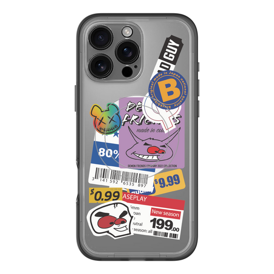 スリムプロテクションプレミアムケース with MagSafe［ Demon Friends Sticker .1 ］