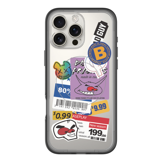 スリムプロテクションプレミアムケース with MagSafe［ Demon Friends Sticker .1 ］