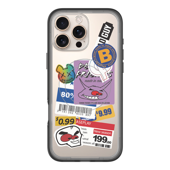 スリムプロテクションプレミアムケース with MagSafe［ Demon Friends Sticker .1 ］