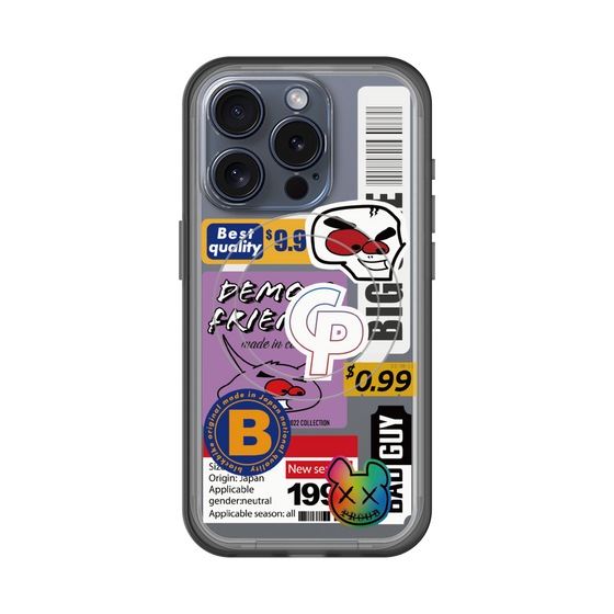 スリムプロテクションプレミアムケース with MagSafe［ Demon Friends Sticker .2 ］