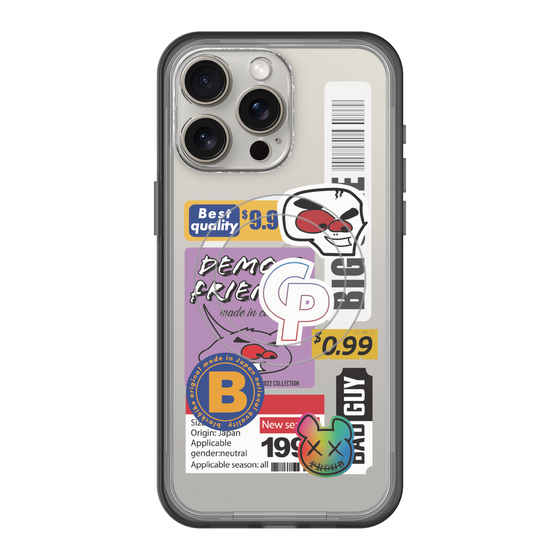 スリムプロテクションプレミアムケース with MagSafe［ Demon Friends Sticker .2 ］