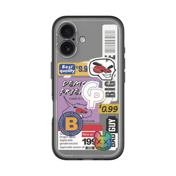 スリムプロテクションプレミアムケース with MagSafe［ Demon Friends Sticker .2 ］