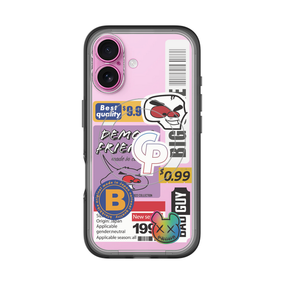 スリムプロテクションプレミアムケース with MagSafe［ Demon Friends Sticker .2 ］