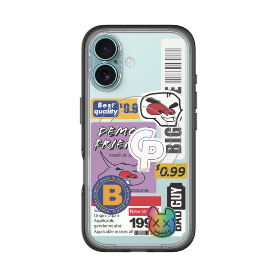 スリムプロテクションプレミアムケース with MagSafe［ Demon Friends Sticker .2 ］
