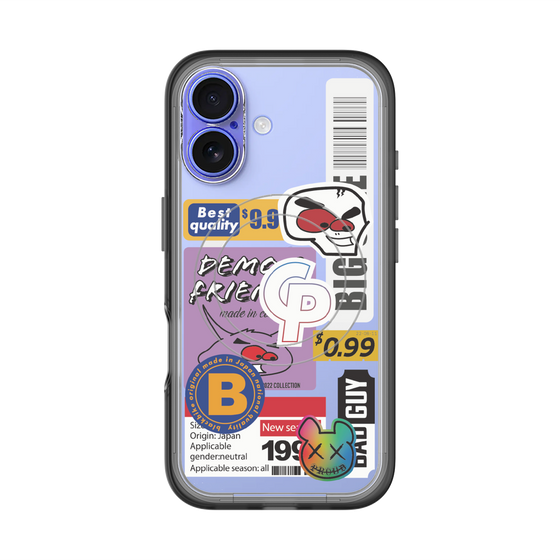 スリムプロテクションプレミアムケース with MagSafe［ Demon Friends Sticker .2 ］