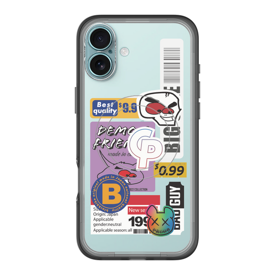 スリムプロテクションプレミアムケース with MagSafe［ Demon Friends Sticker .2 ］