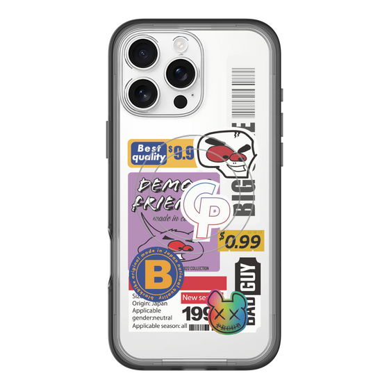 スリムプロテクションプレミアムケース with MagSafe［ Demon Friends Sticker .2 ］