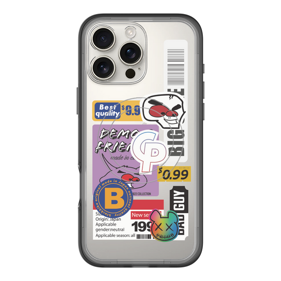 スリムプロテクションプレミアムケース with MagSafe［ Demon Friends Sticker .2 ］